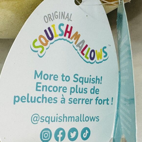 Squishmallow Griz the Bulldog Tan Brown 7" NEW - Picture 9 of 12